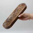 Bandeja grande para incienso 30x10cm - Diseño de flores