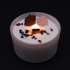 Vela de Chakra con Cristales Naturales ( 8 modelos )