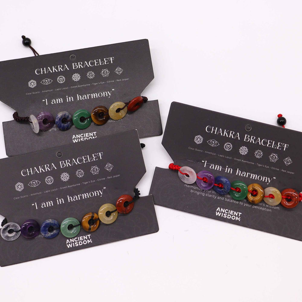 Pulsera de los 7 Chakras – Ajustable con Piedras Naturales ( 7 modelos )