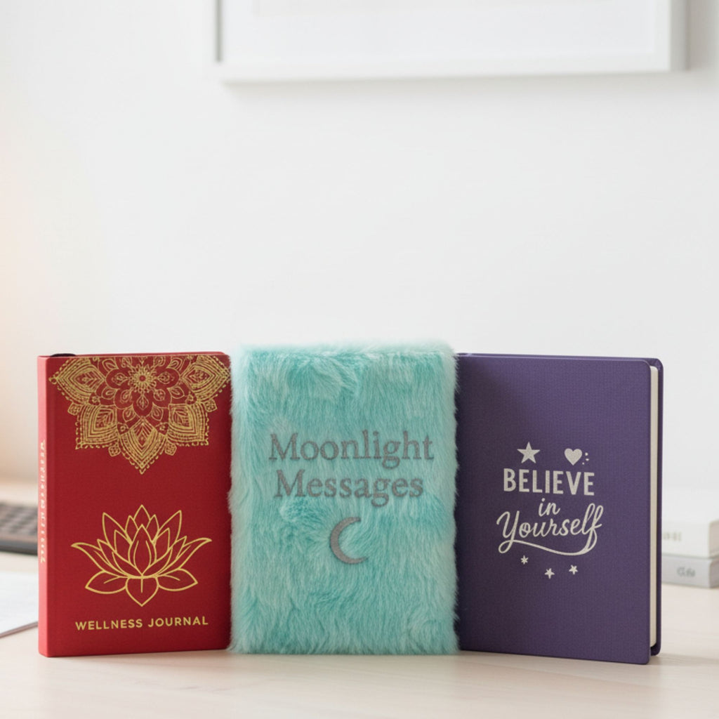 Diario de sueños de tapa blanda - 80 páginas - Mensajes a la luz de la luna