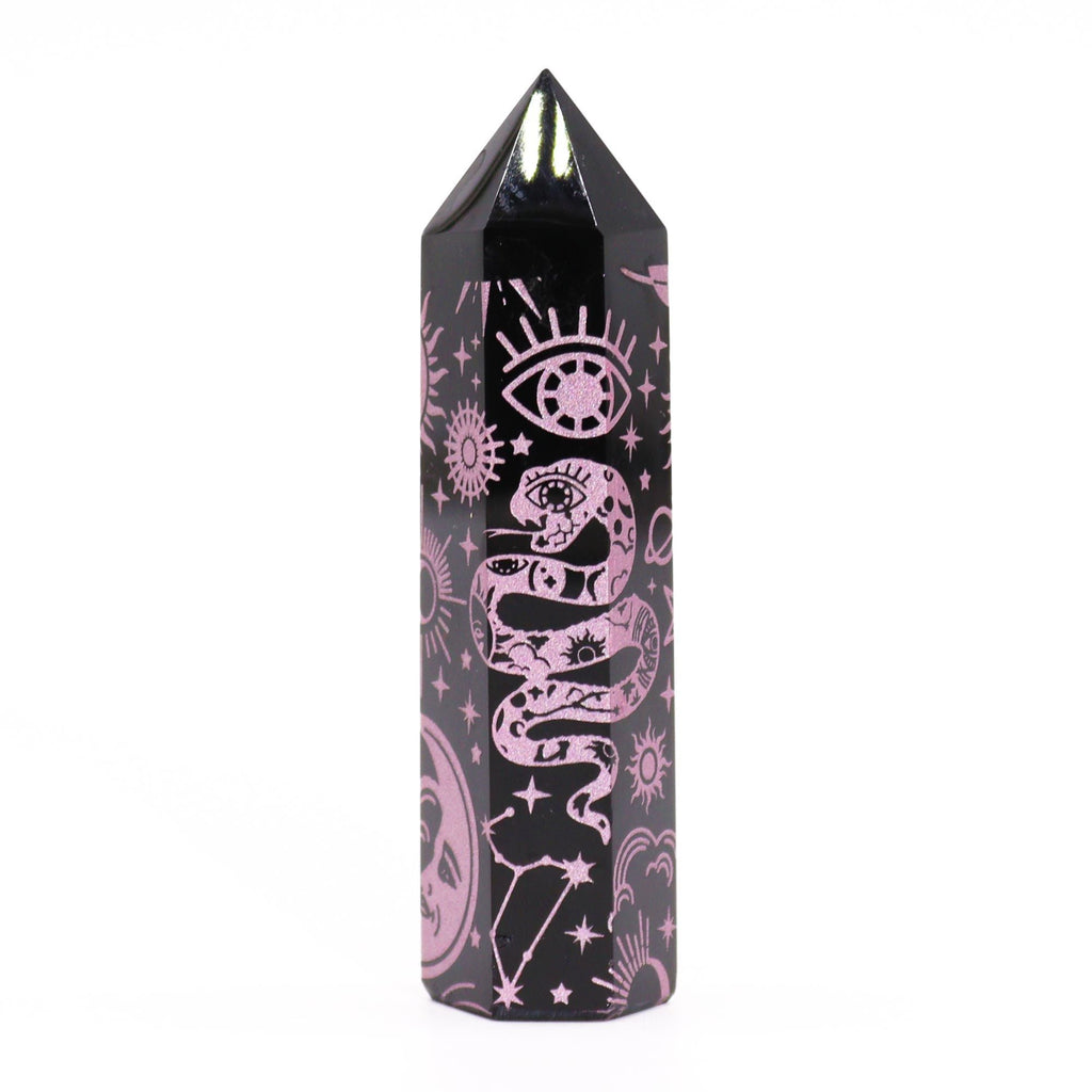 Punta de Obsidiana Negra Natural ( 5 modelos )