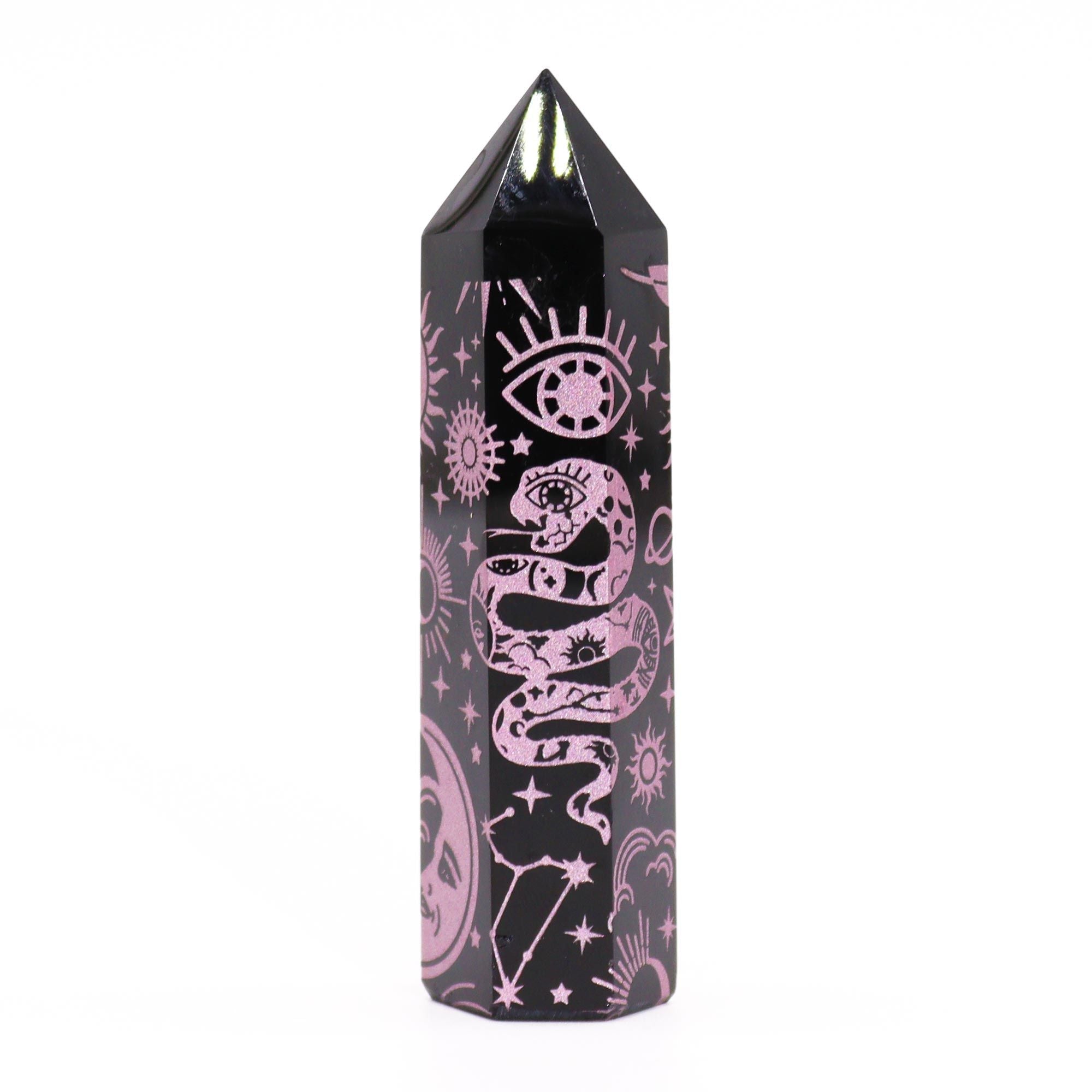 Punta de Obsidiana Negra Natural ( 5 modelos )