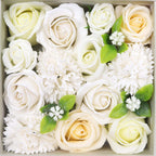 Flores de Jabón Celebraciones y Festejos - Caja Cuadrada ( 5 modelos )