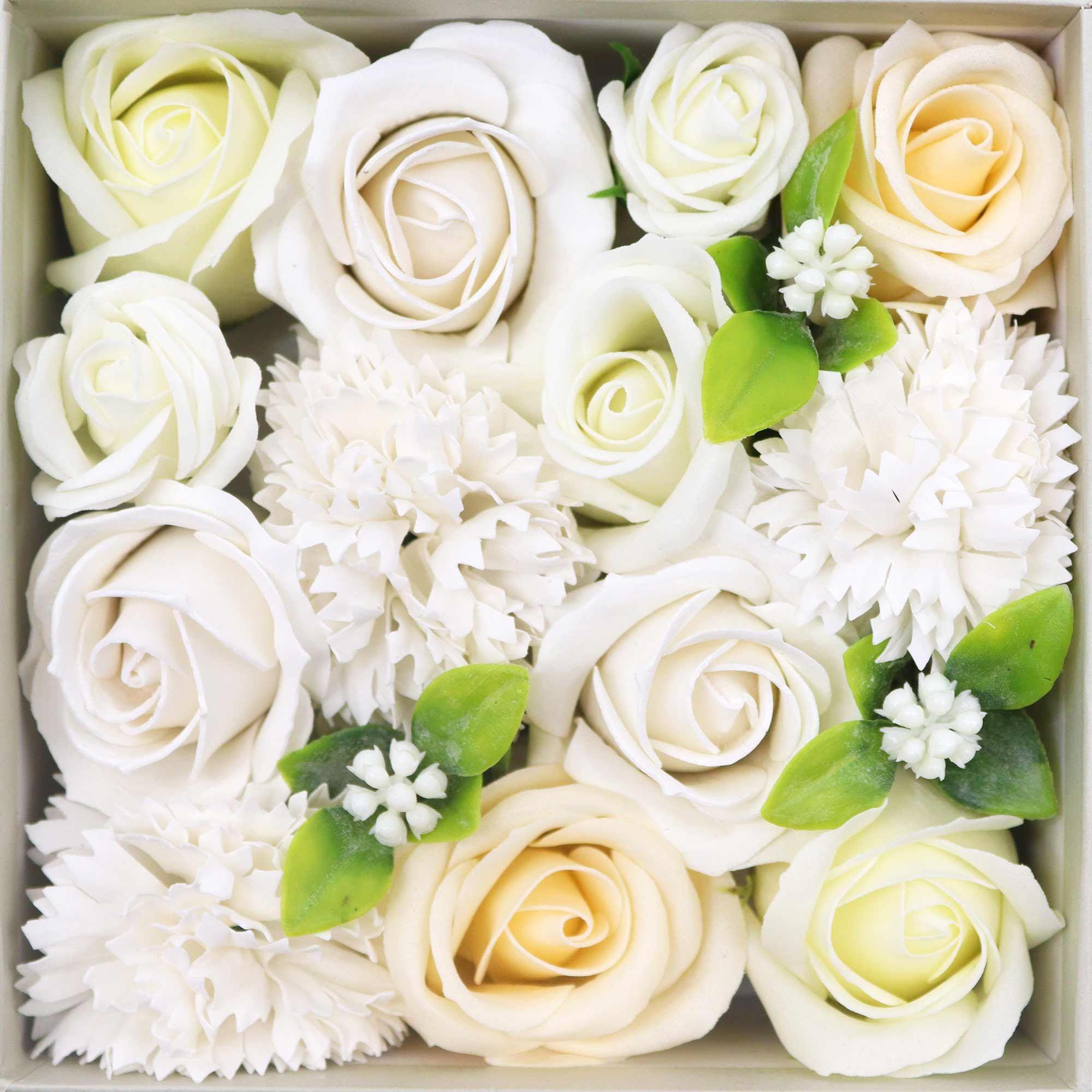 Flores de Jabón Celebraciones y Festejos - Caja Cuadrada ( 5 modelos )