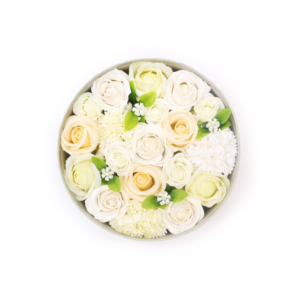 Flores de Jabón Celebraciones y Festejos -  Caja Redonda ( 6 modelos diferentes )