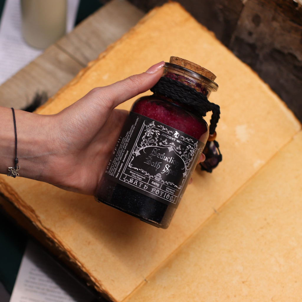 Poción Antiguo Hechizo de Baño de Bruja y Amuleto de Cristal ( 5 variantes )