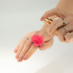 Anillos difusores de fragancia de chiffon - Rosa