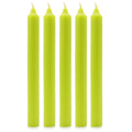 Velas a granel de color sólido - Verde lima rústico - Paquete de 10