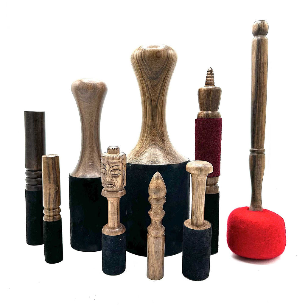 Palos para Cuencos Tibetanos y Gong ( 16 modelos y variantes )