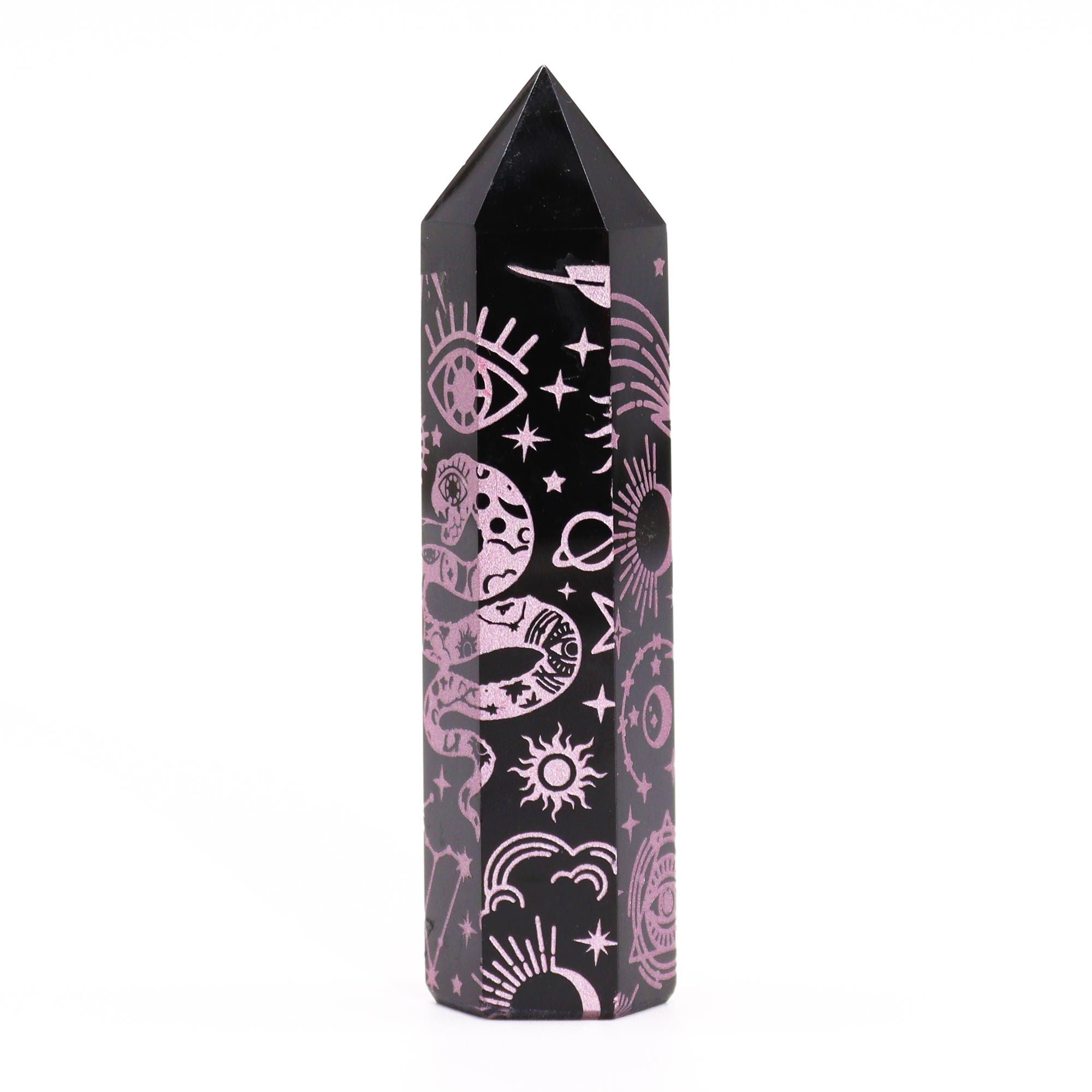 Punta de Obsidiana Negra Natural ( 5 modelos )