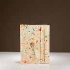 Cuaderno de algodón de colores surtidos Med Lokta Lrg (15x12cm) - 45 hojas