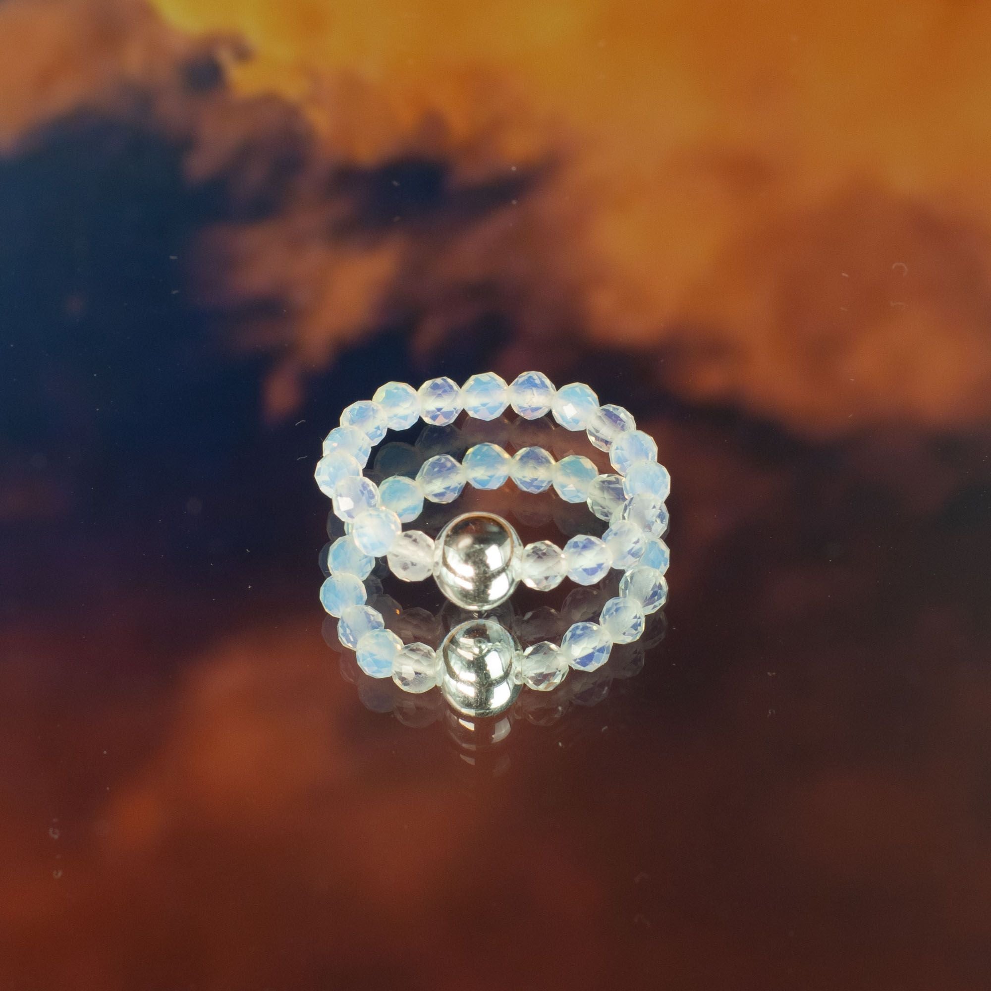 Conjunto de 3 Anillos con Gemas Ninfa ( 7 modelos )