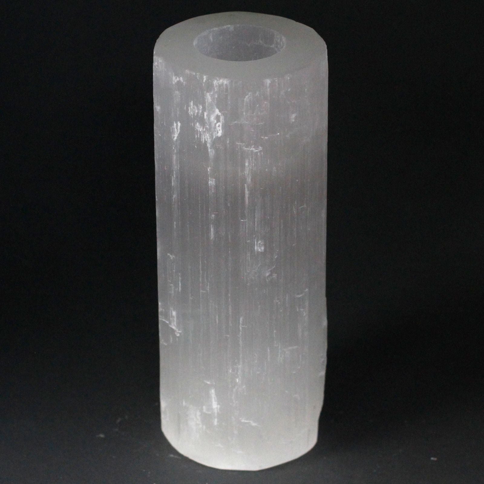 Candelero de Selenita Natural – Porta Velas de Energía y Luz ( 8 modelos diferentes )