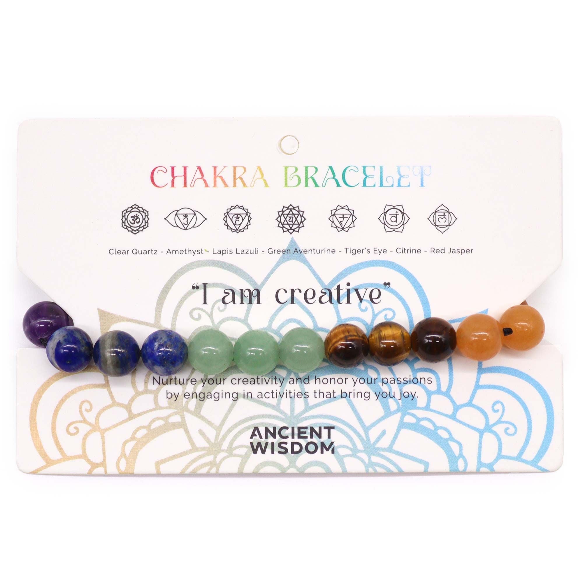 Pulsera de los 7 Chakras – Ajustable con Piedras Naturales ( 7 modelos )