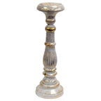 Soporte de vela grande - Oro blanco