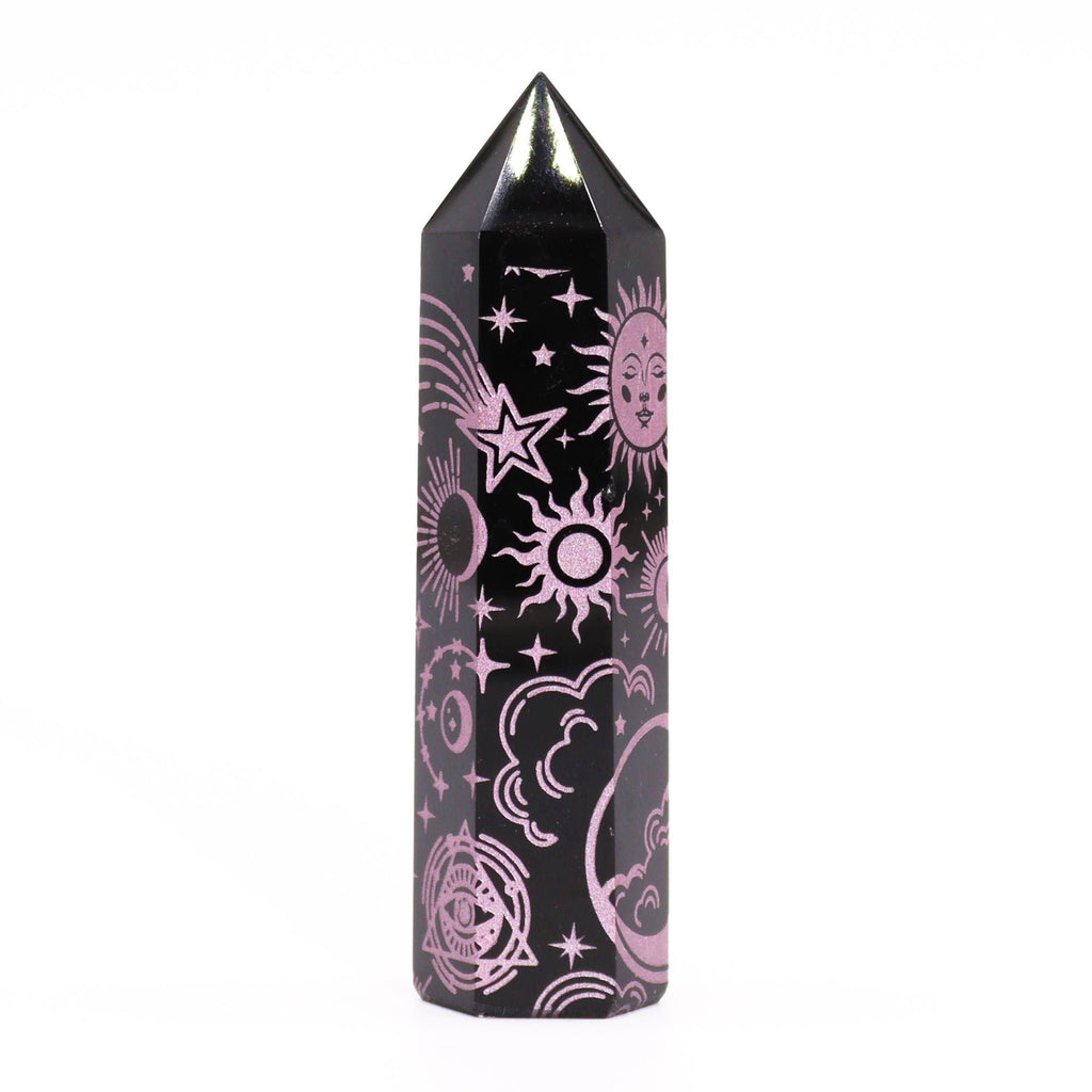 Punta de Obsidiana Negra Natural ( 5 modelos )