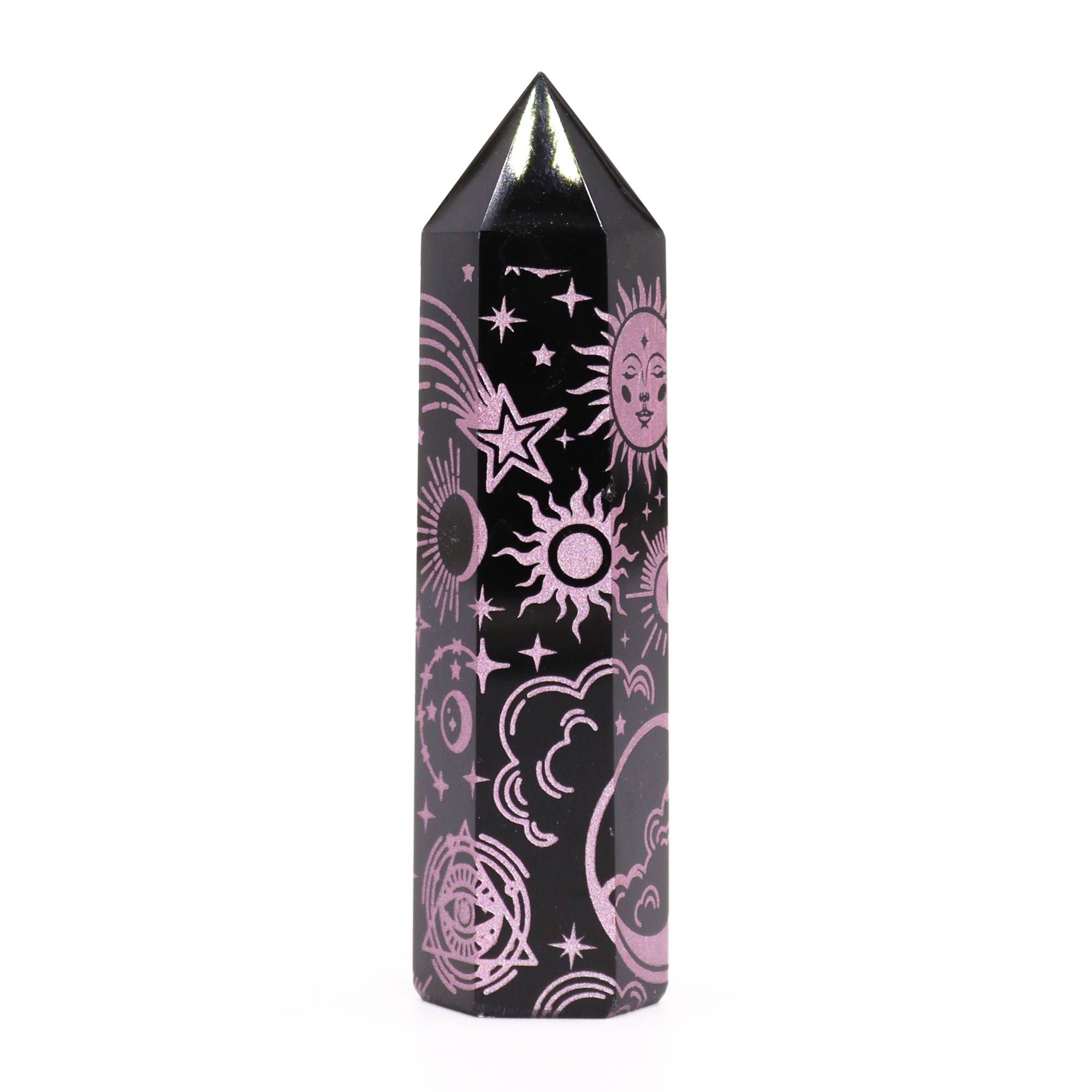 Punta de Obsidiana Negra Natural ( 5 modelos )