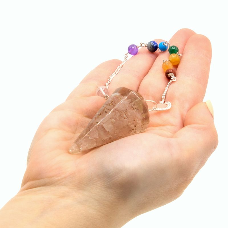 Péndulo de Orgonita 7 Chakras (Hecho a Mano) ( 12 modelos )