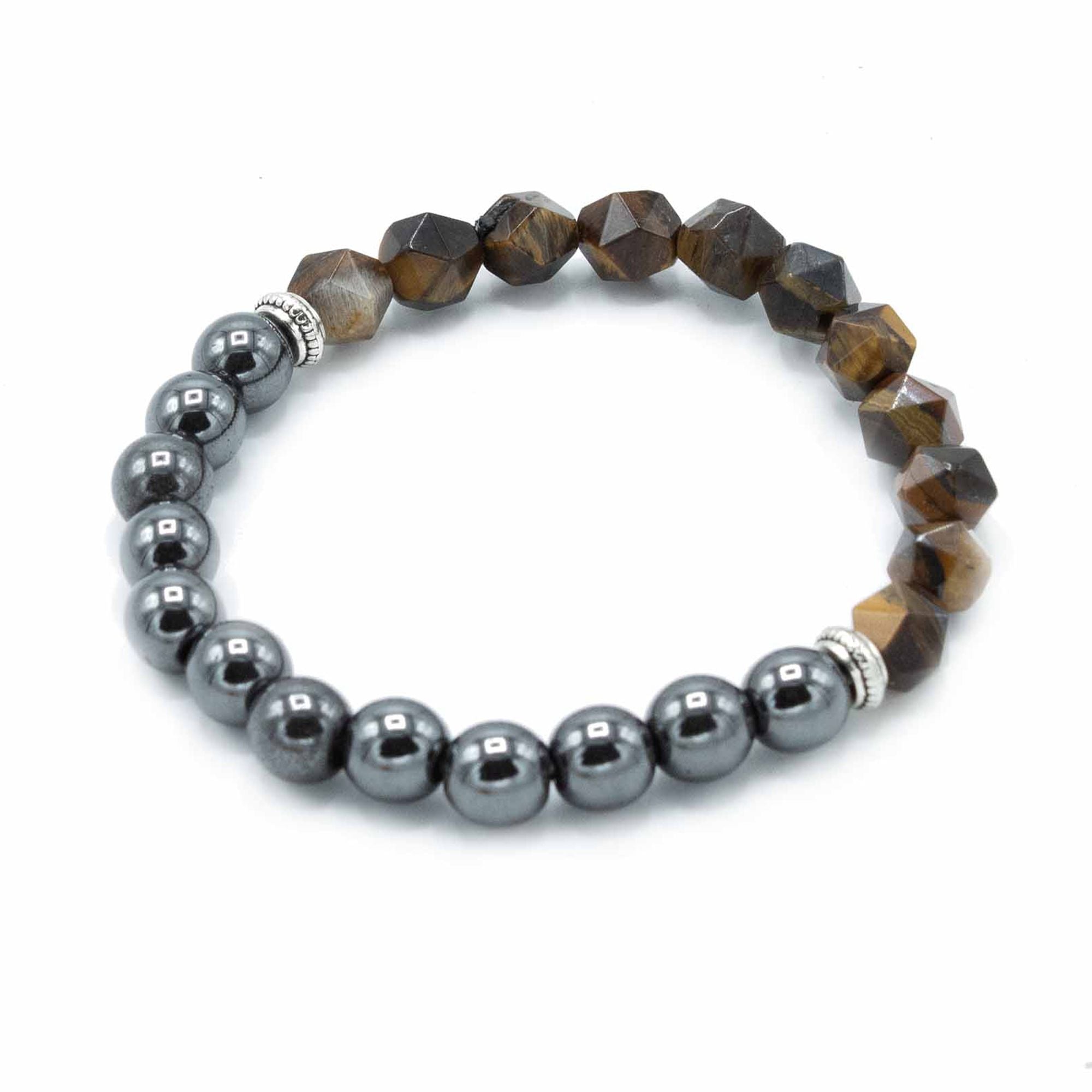 Pulsera de Piedras Naturales Facetadas – Ajuste Elástico ( 12 modelos )