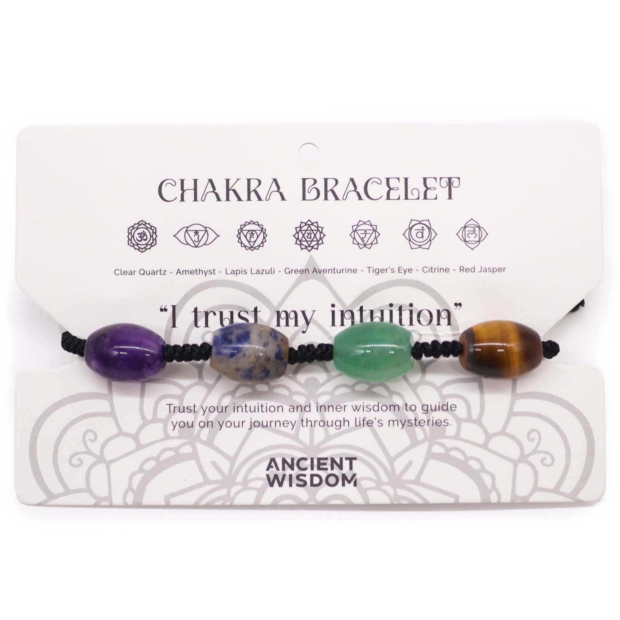 Pulsera de los 7 Chakras – Ajustable con Piedras Naturales ( 7 modelos )