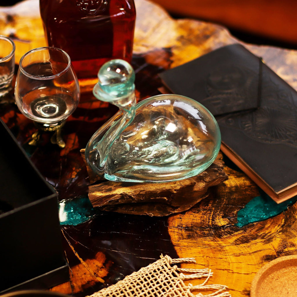 Vidrio Fundido Sobre Madera
