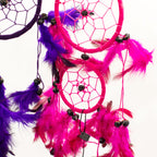 Atrapasueños Bali aro mediano - Turquesa/Rosa/Morado