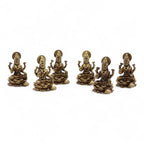 Dioses en miniatura de latón - Laxmi (22 g)  - 37 mm