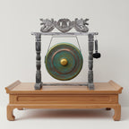 Gong de Meditación Mediano con Soporte - 50cm - Verde