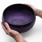 Cuenco tibetano en forma de hongo - Purple Haze (23x10,5 cm, 1,3 kg)