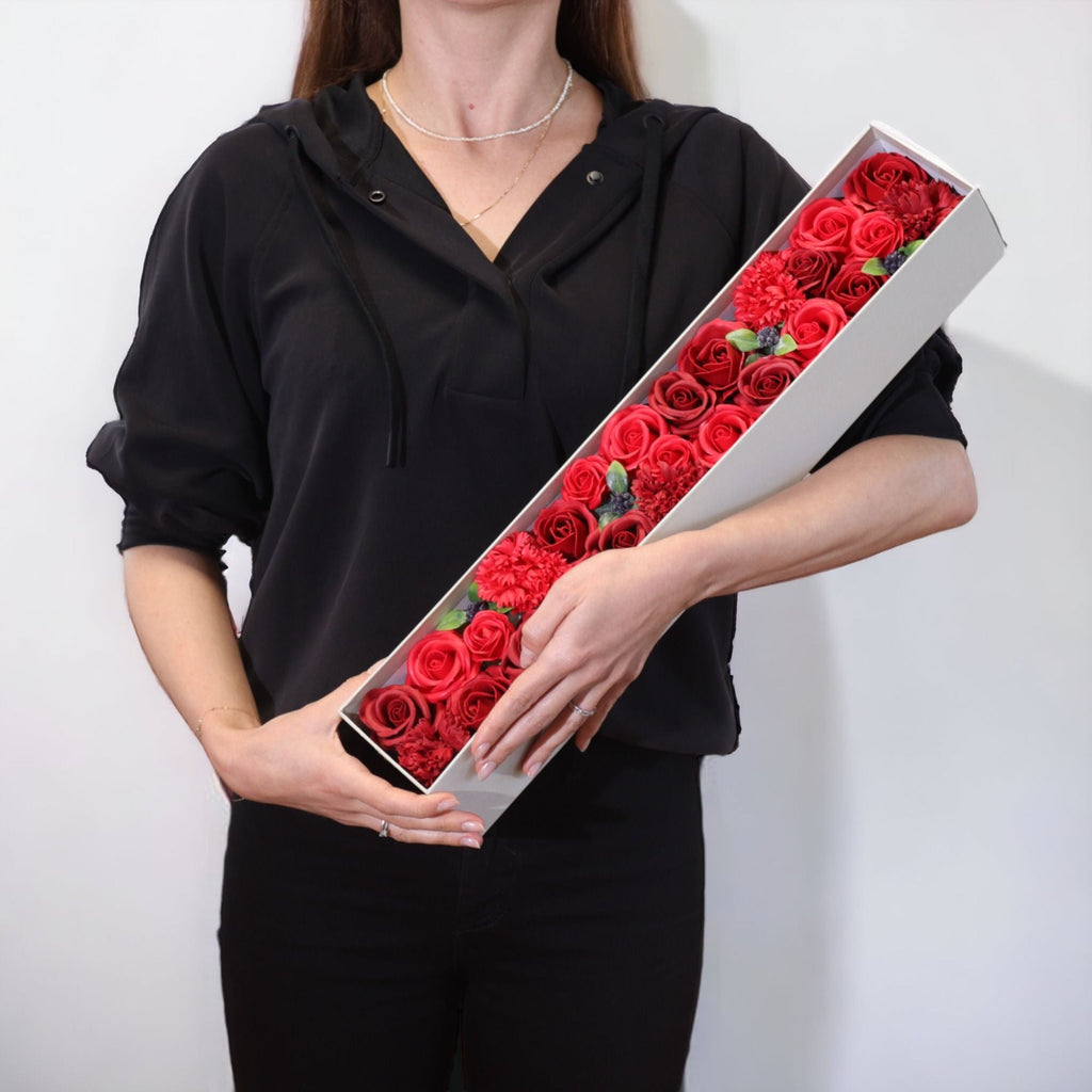 Flores de Jabón Celebraciones y Festejos -  Caja Extra Larga ( 7 modelos diferentes )