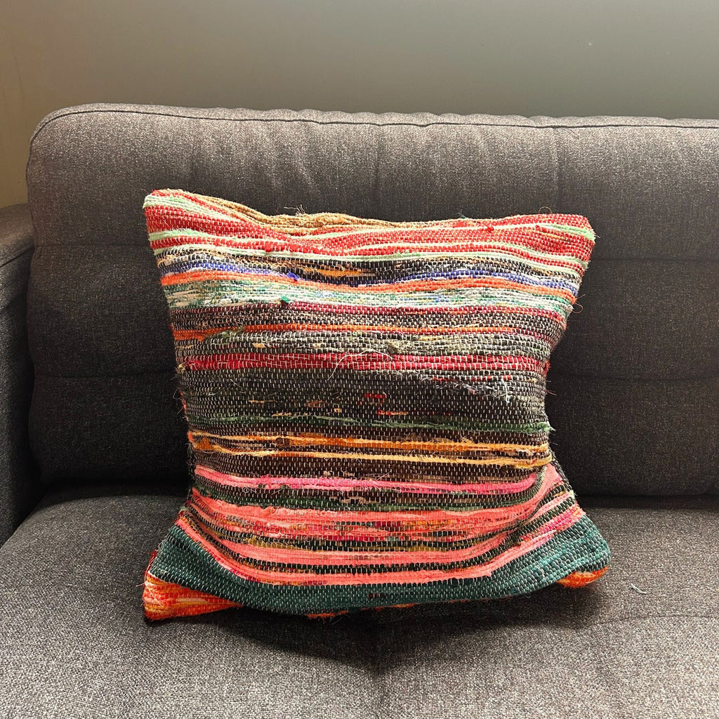 Funda para Cojín de Tapete Reciclado - 40x40cm