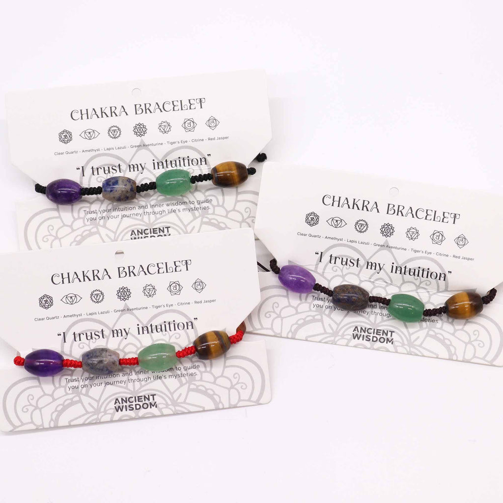 Pulsera de los 7 Chakras – Ajustable con Piedras Naturales ( 7 modelos )