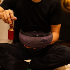 Cuenco tibetano en forma de hongo - Purple Haze (23x10,5 cm, 1,3 kg)