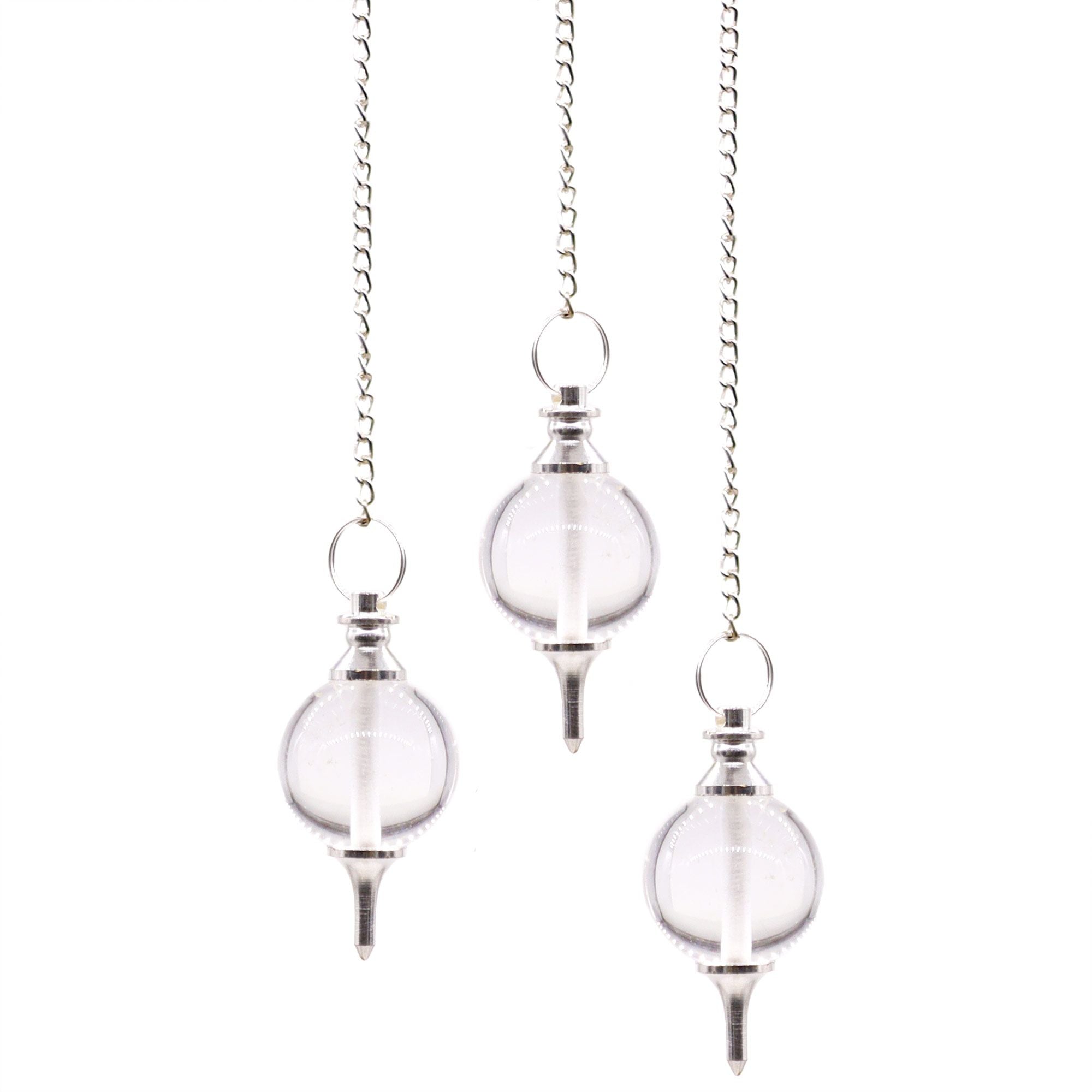 Péndulo Esfera de Gemas con Cadena ( 6 modelos )