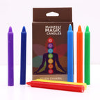 Velas del Manifiesto de los Siete Chakras (paquete de 7)