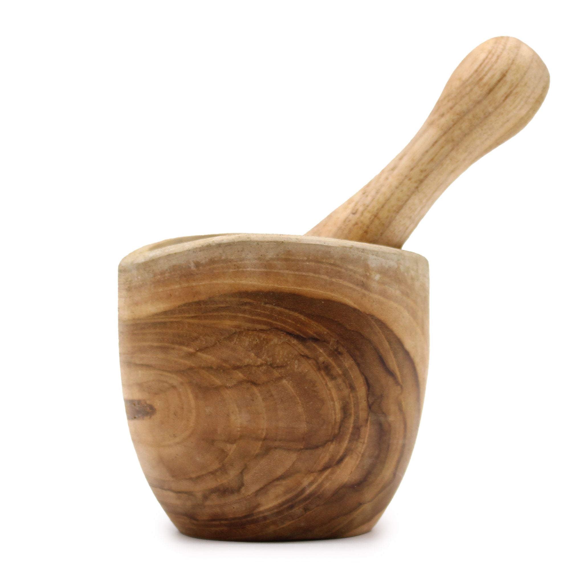 Mortero y Maja de Piedra Natural o Madera de Teca ( 6 modelos )