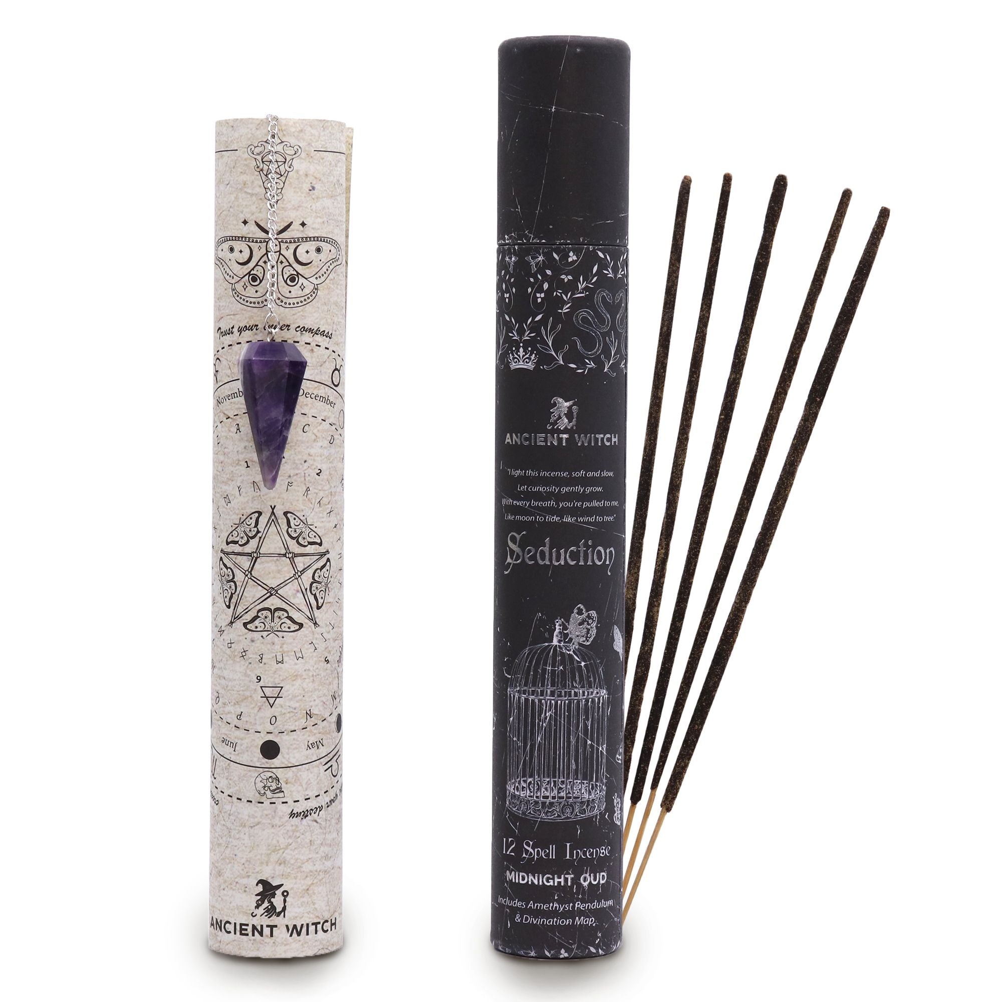 Incienso de Hechizo de Bruja Antigua + Péndulo ( 6 variantes )