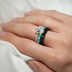 Conjunto de 3 Anillos con Gemas Ninfa ( 7 modelos )