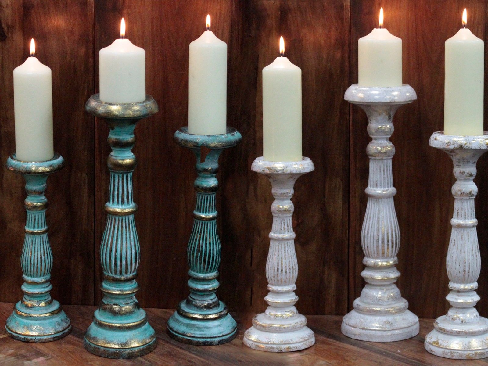 Candelabro Vintage de Madera para Vela ( 7 modelos donde elegir )