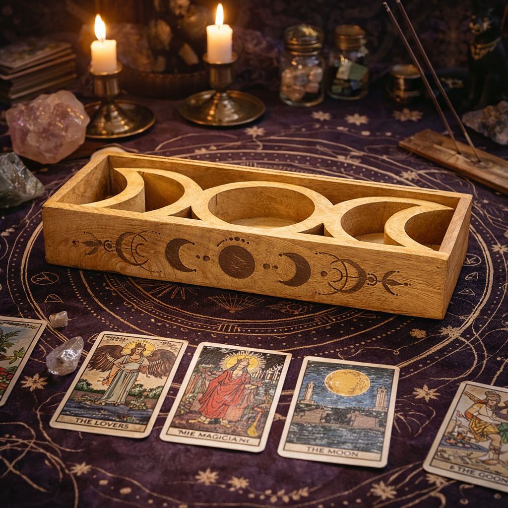 Caja de Tarot de Madera con Compartimentos ( 12 fabulosos modelos diferentes )