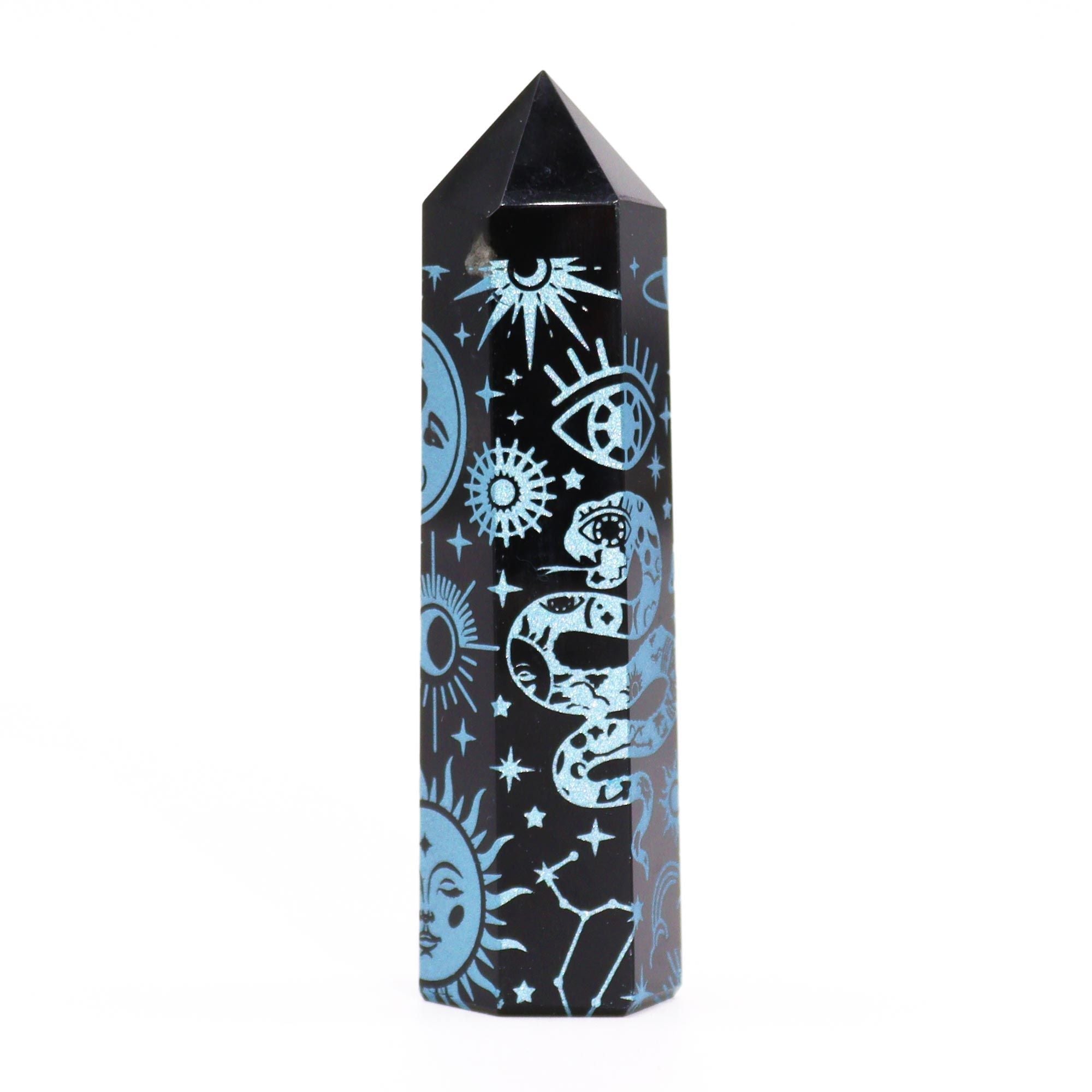 Punta de Obsidiana Negra Natural ( 5 modelos )