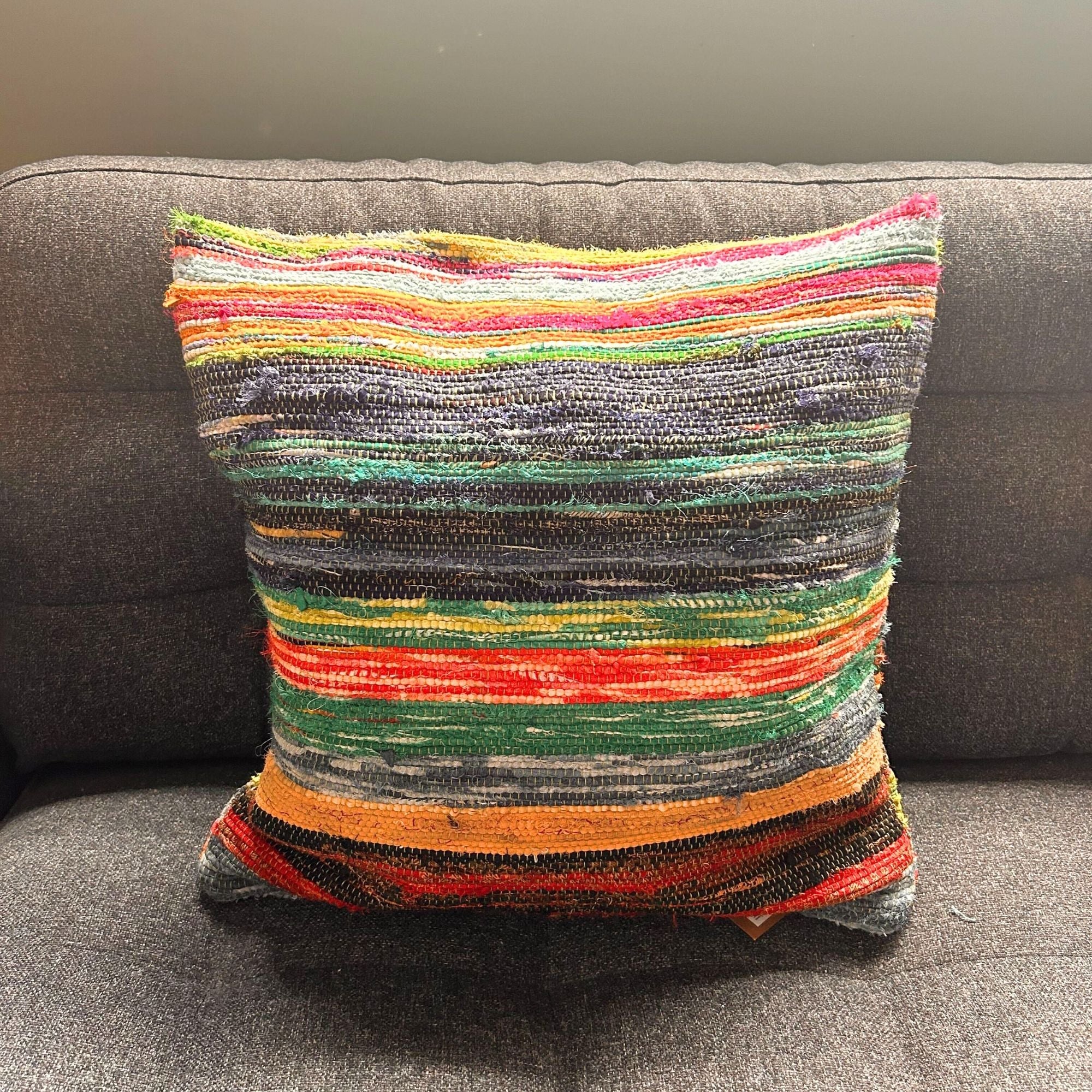 Funda para Cojín de Tapete Reciclado - 40x40cm