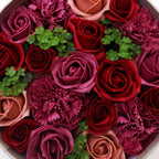 Flores de Jabón Celebraciones y Festejos -  Caja Redonda ( 6 modelos diferentes )