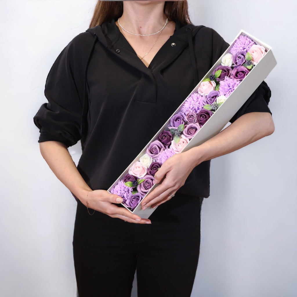 Flores de Jabón Celebraciones y Festejos -  Caja Extra Larga ( 7 modelos diferentes )