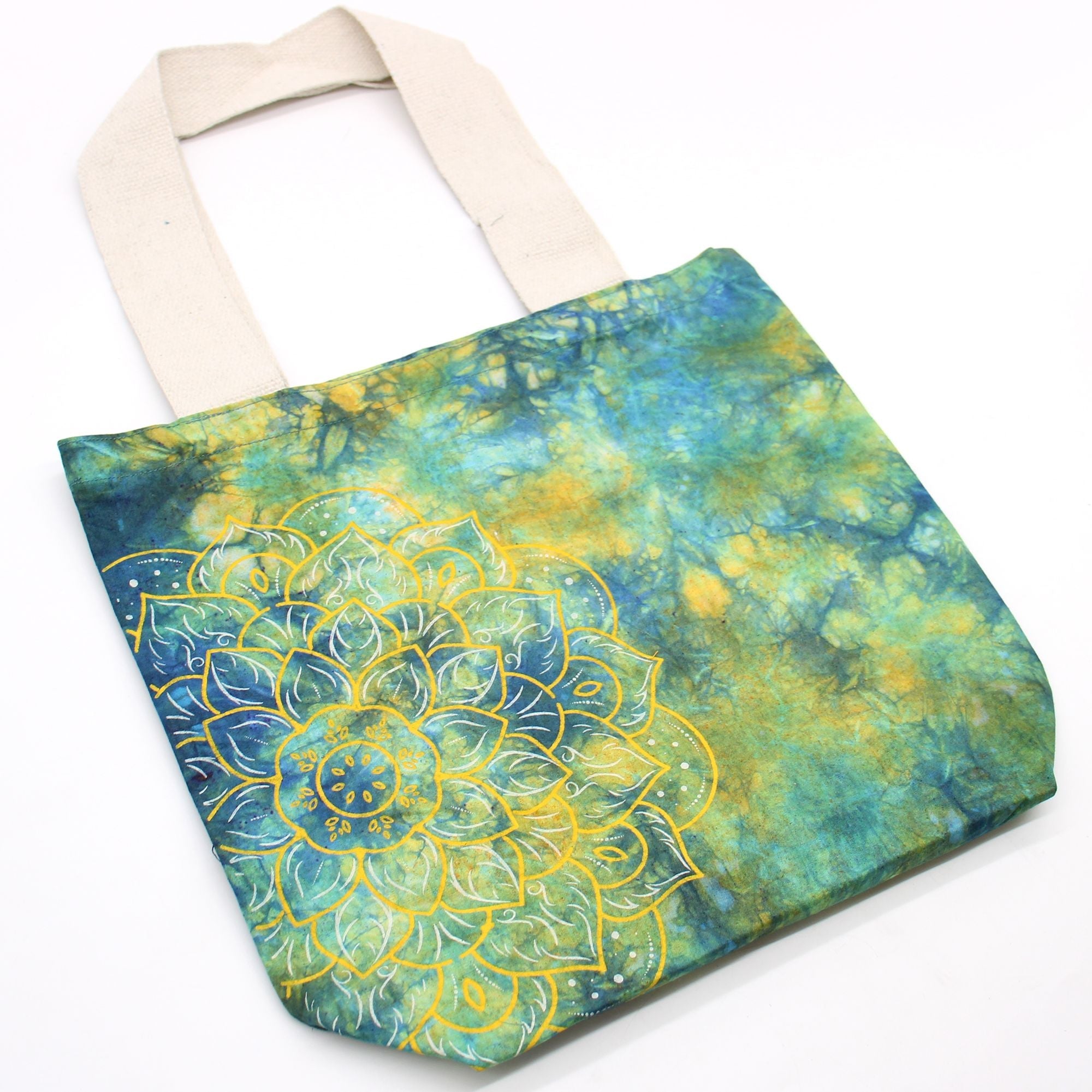 Bolsa de Algodon Natural con Diseño "Tie Dye"