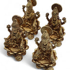 Dioses en miniatura de latón - Laxmi (52 g) - 49 mm