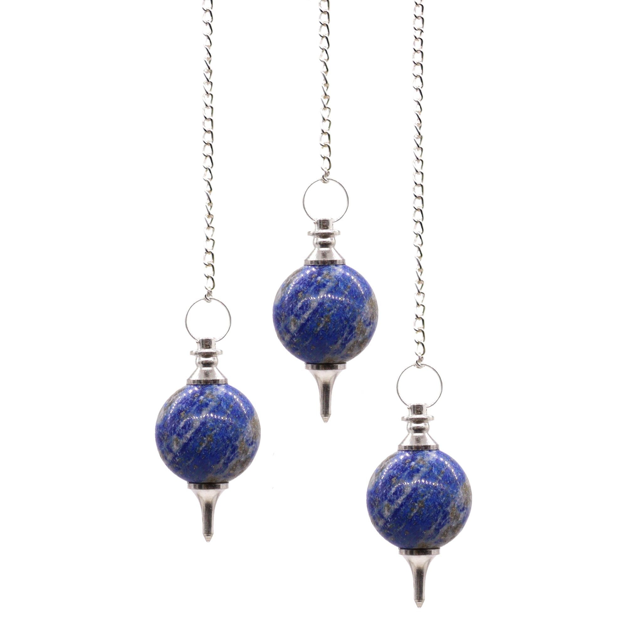 Péndulo Esfera de Gemas con Cadena ( 6 modelos )