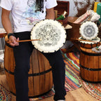 Tambor Chamánico Hamsa con baqueta - 30cm