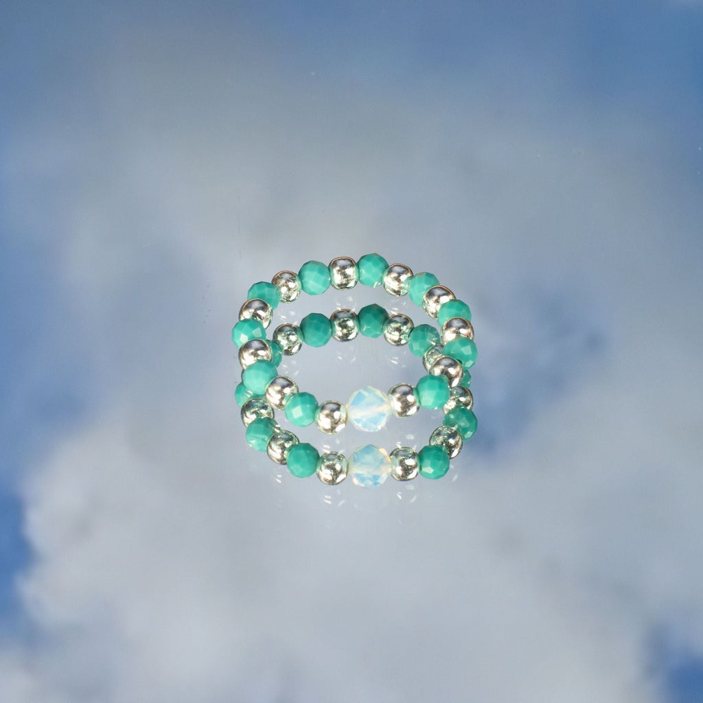 Conjunto de 3 Anillos con Gemas Ninfa ( 7 modelos )