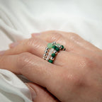 Conjunto de 3 Anillos con Gemas Ninfa ( 7 modelos )